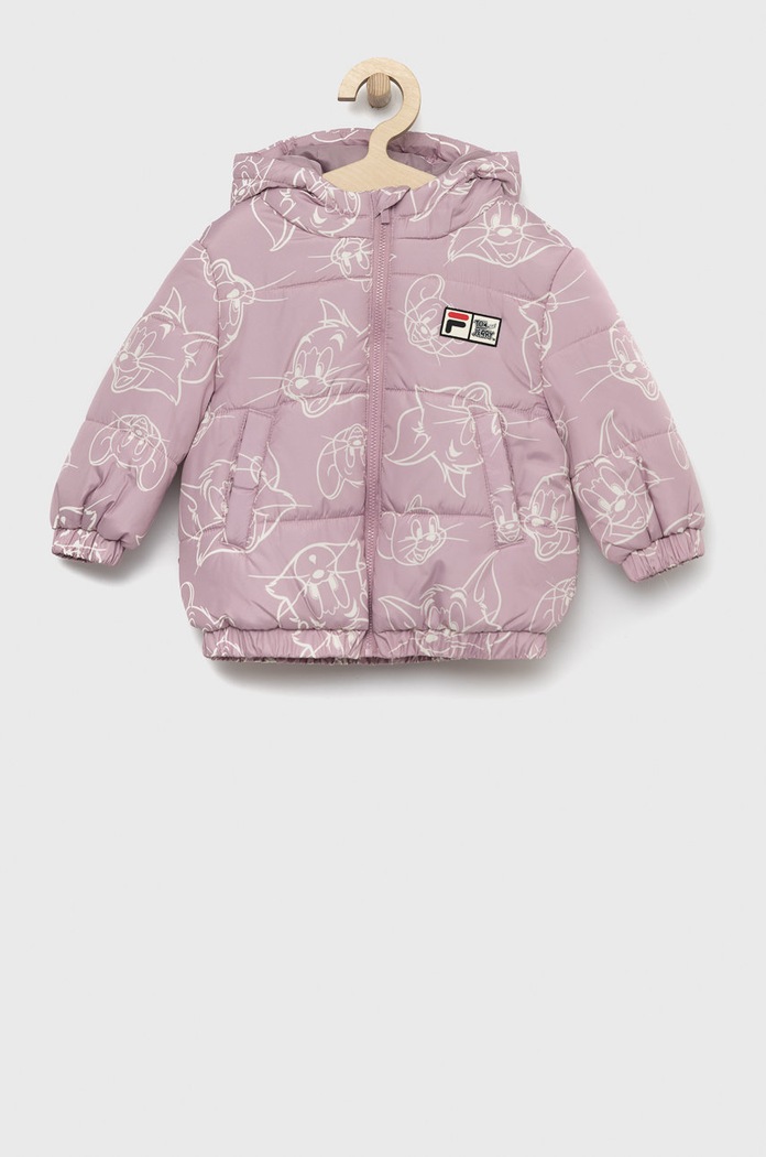 Fila geaca copii cu captuseala roz FAK0116