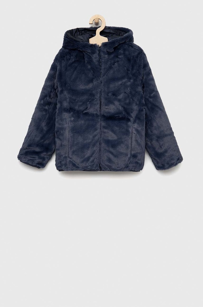 Dětská oboustranná bunda Abercrombie & Fitch KI244.2713 modrá AW22