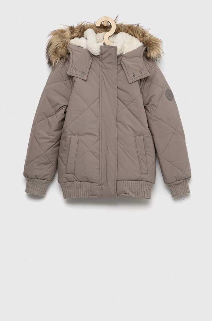 Παιδικό μπουφάν Abercrombie & Fitch άλλο γκρί KI244.2800