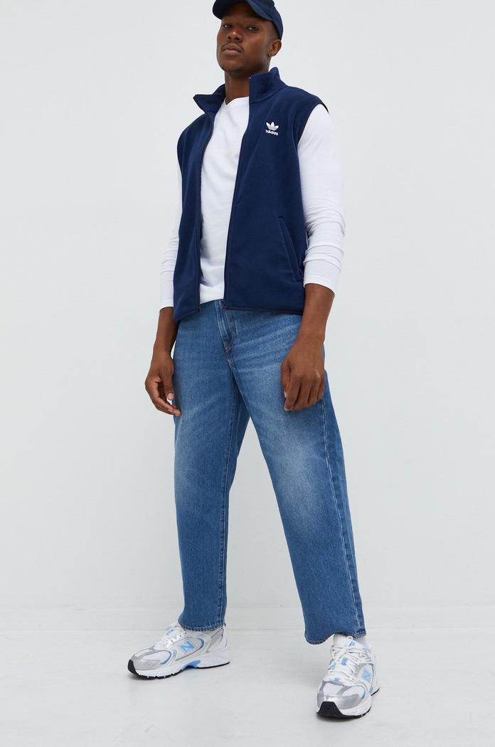 adidas Originals bezrękawnik HK7391 granatowy AW22
