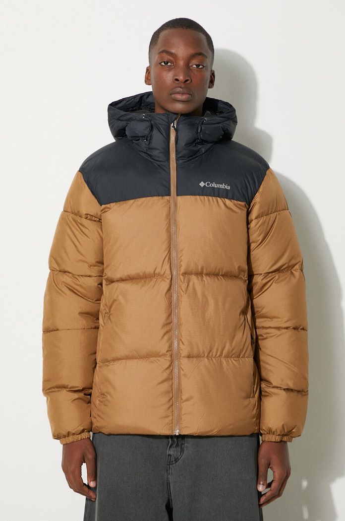 Columbia jacket Puffect Hooded Jacket with brown 2008413