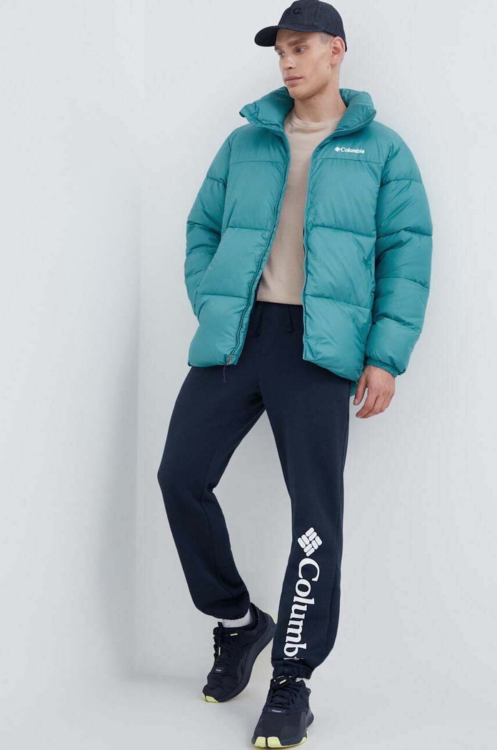 Bunda Columbia M Puffect II Jacket s podšívkou tyrkysová 2025821