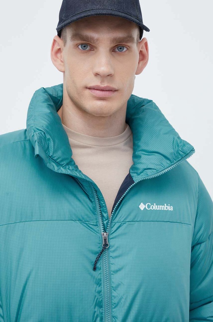 Bunda Columbia M Puffect II Jacket tyrkysová 2025821