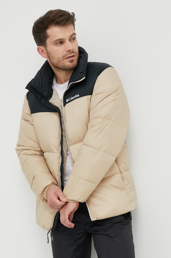 Odzież Columbia kurtka M Puffect II Jacket 2025821 beżowy