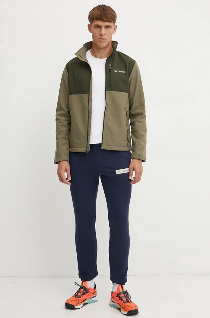 Columbia geacă softshell pentru bărbați Ascender Softshell 1556534 verde SS26