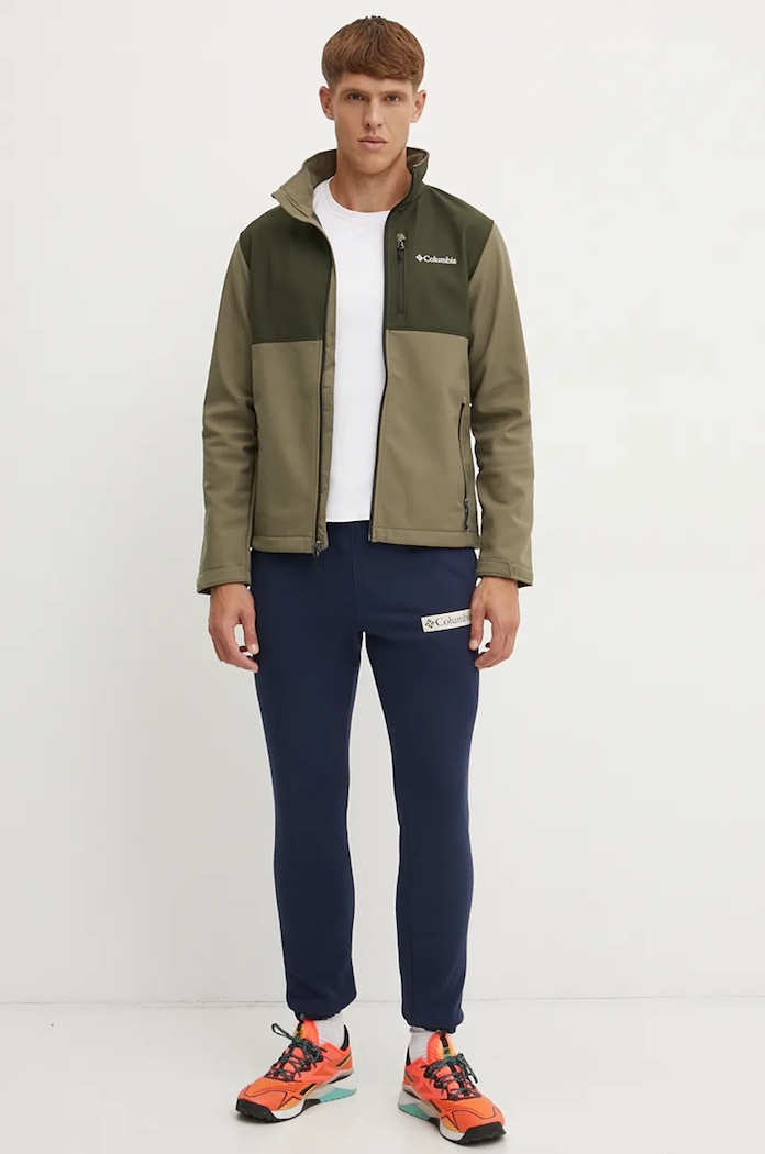 Columbia geacă softshell pentru bărbați Ascender Softshell 1556534 verde SS26