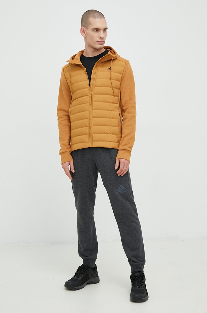 adidas Performance bluza Varilite Hybrid HG8743 brązowy AW22