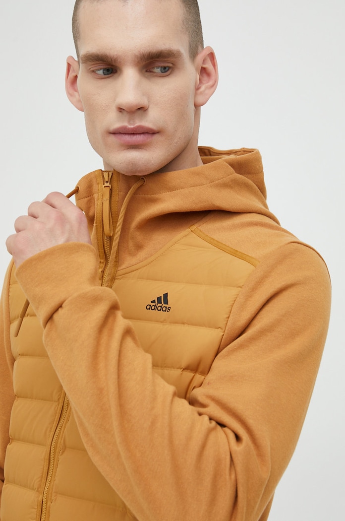 adidas Performance bluza Varilite Hybrid brązowy HG8743