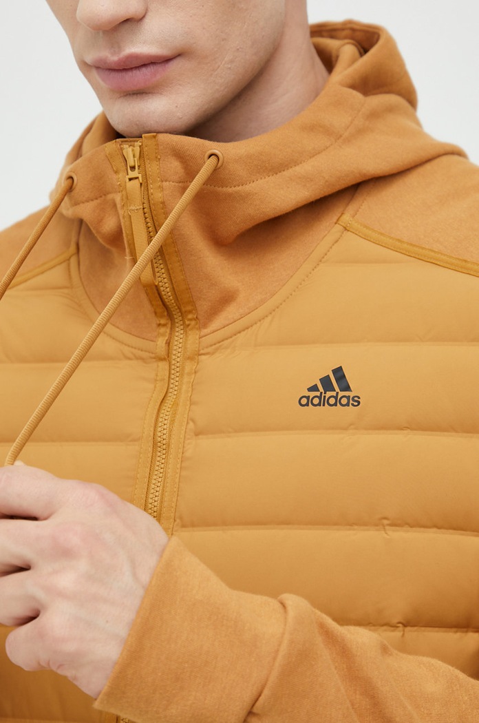 adidas Performance bluza Varilite Hybrid HG8743 brązowy