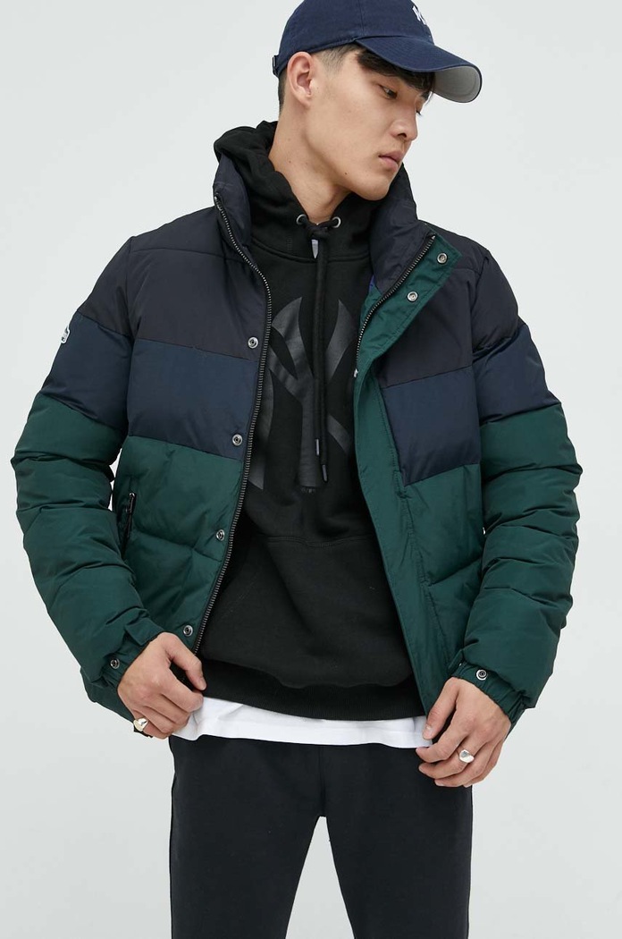 Superdry kurtka bez kaptura zielony M5011426A.3SP