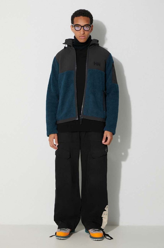 Sportovní mikina Helly Hansen PATROL PILE 53678 námořnická modř AW24
