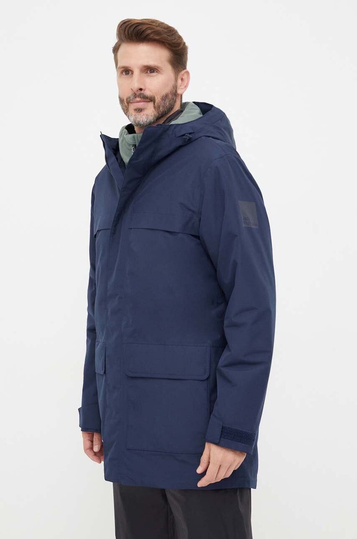 Μπουφάν Jack Wolfskin 1115471 σκούρο μπλε AW24