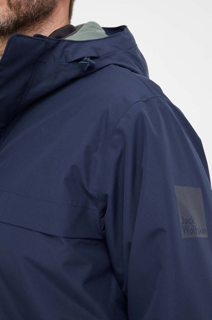 Μπουφάν Jack Wolfskin σκούρο μπλε 1115471