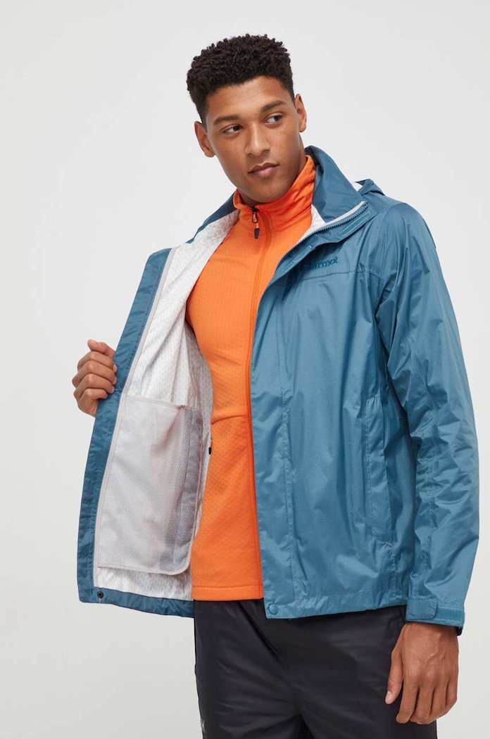 Nepromokavá bunda Marmot PreCip Eco 41500 tyrkysová
