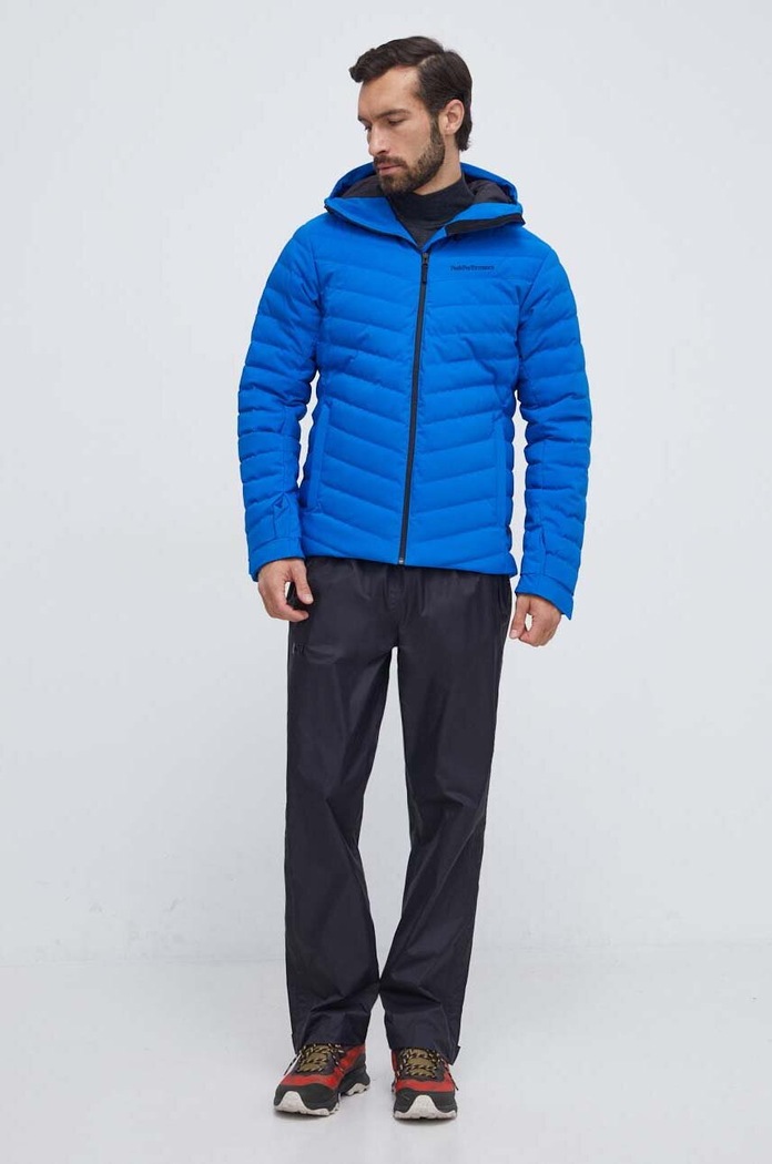 Péřová bunda Peak Performance Frost G78022 modrá AW23