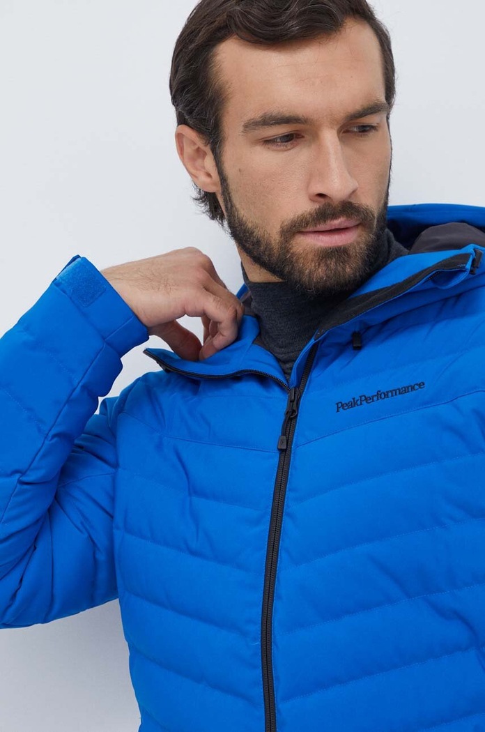 Péřová bunda Peak Performance Frost modrá G78022