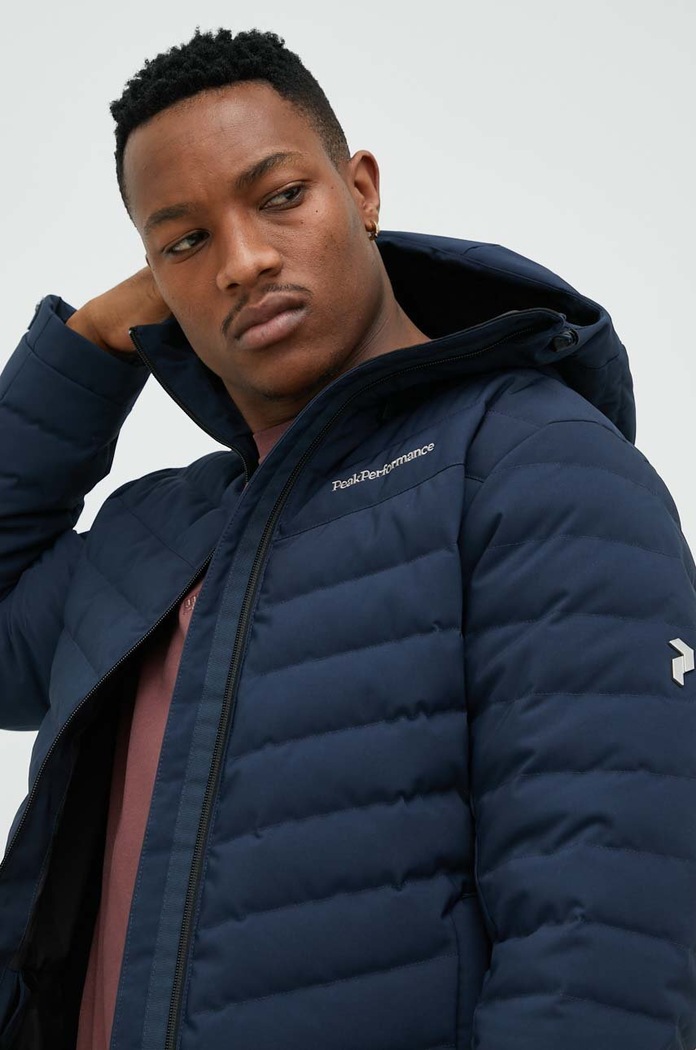Péřová bunda Peak Performance Frost zimní sporty námořnická modř G78022