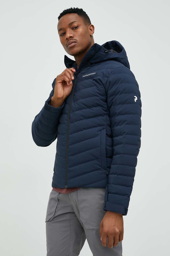 Péřová bunda Peak Performance Frost námořnická modř G78022