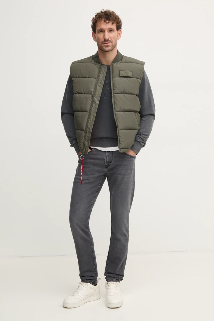 Alpha Industries ujjatlan Puffer Vest LW 11819 142 118109.142 zöld SS25