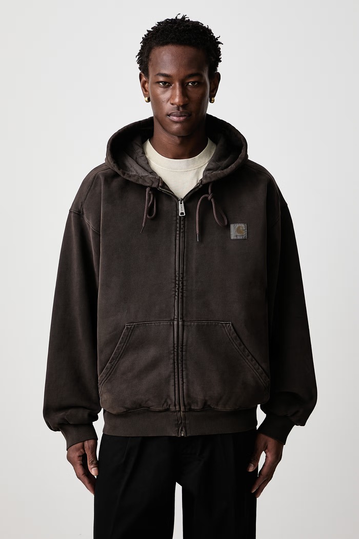 Carhartt WIP Kurtka Carhartt WIP Dusty H Brown I029524 DUSTY H BROWN bluza rozpinana bawełniana brązowy I029524