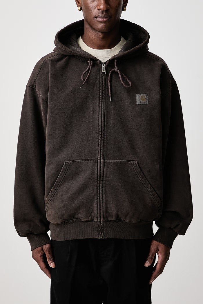 Carhartt WIP Kurtka Carhartt WIP Dusty H Brown I029524 DUSTY H BROWN bluza rozpinana bawełniana I029524