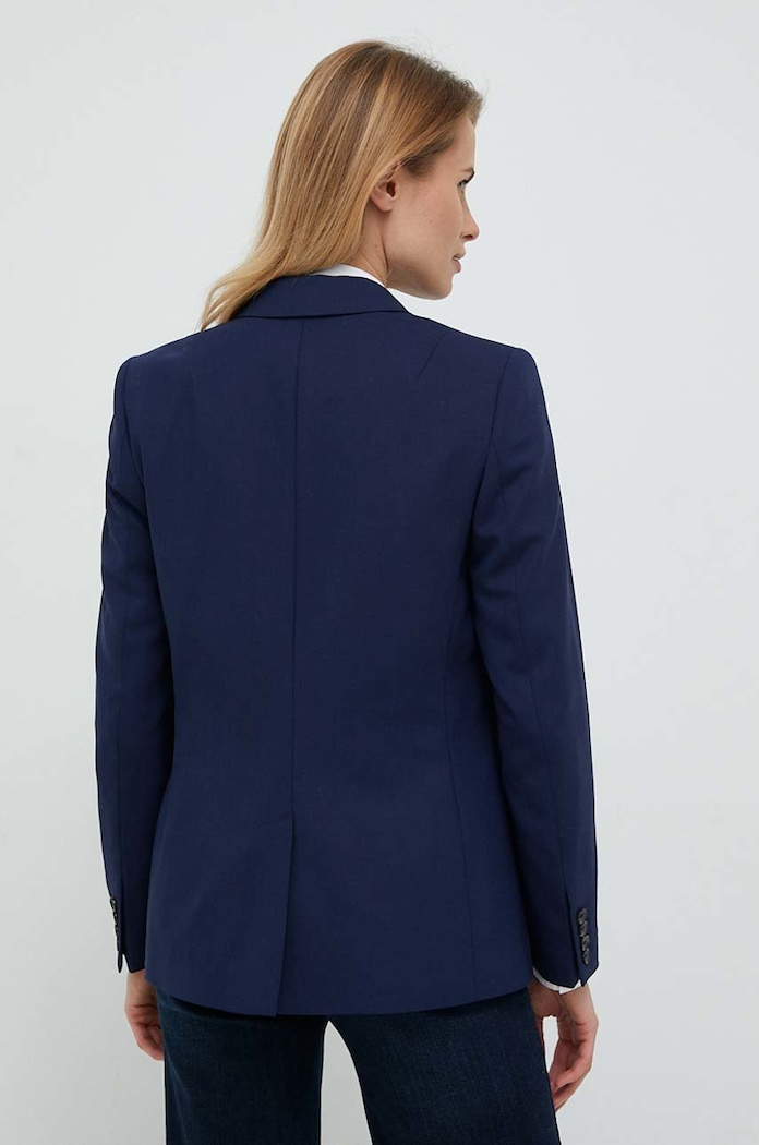 Odzież PS Paul Smith marynarka lniana W2R.248J.J30408 granatowy