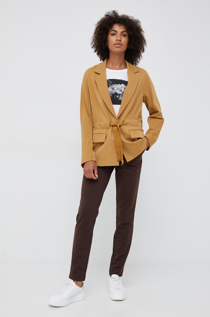 Sisley marynarka 22ATLW00B.3U1 zielony AW22