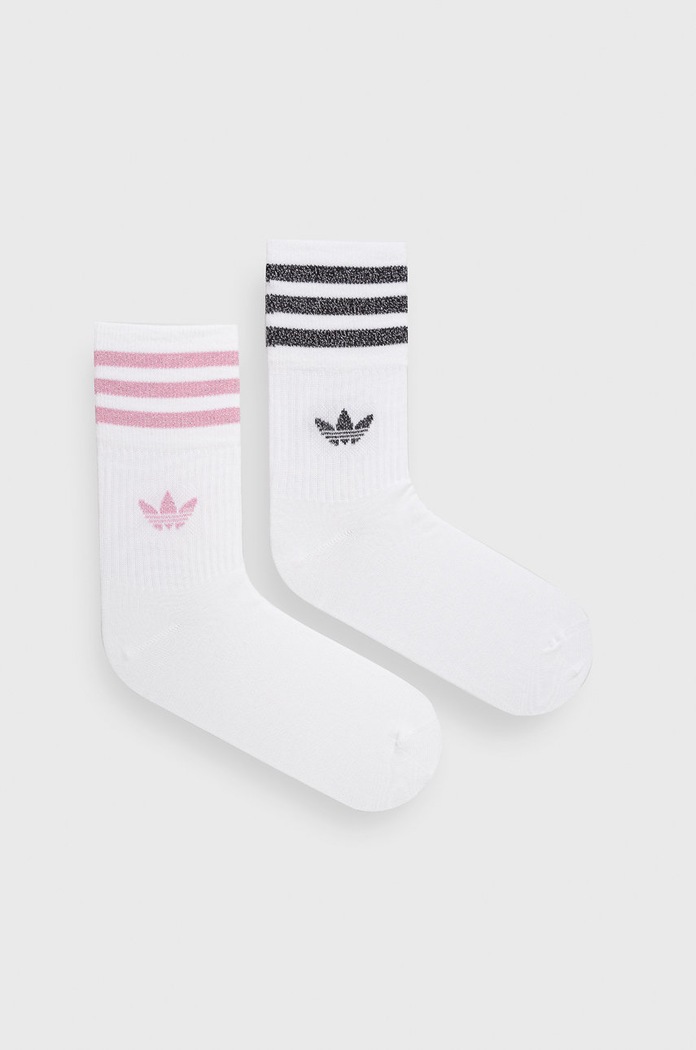 adidas Originals zokni (2 pár) hosszúszárú zokni fehér HK0301