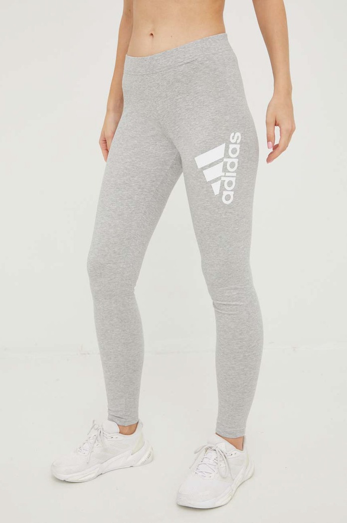 adidas legginsy z elastanem szary HK0432