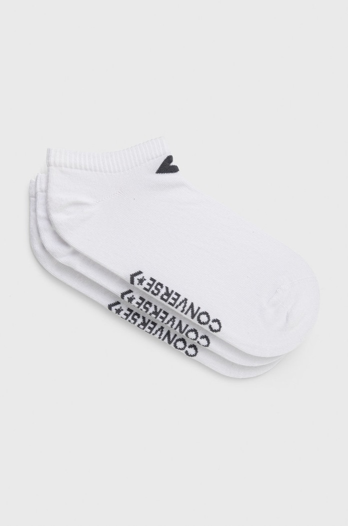 Ponožky Converse 3-pak krátke ponožky biela E751W.3012