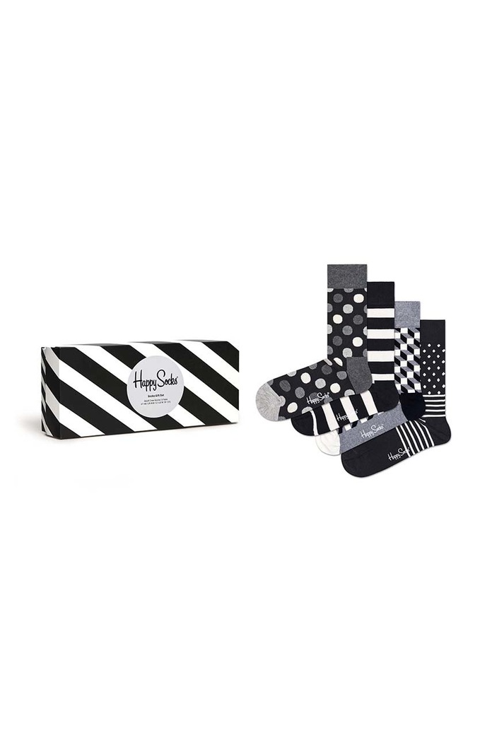 Happy Socks Skarpetki 4-Pack czarny XCBW09.9150