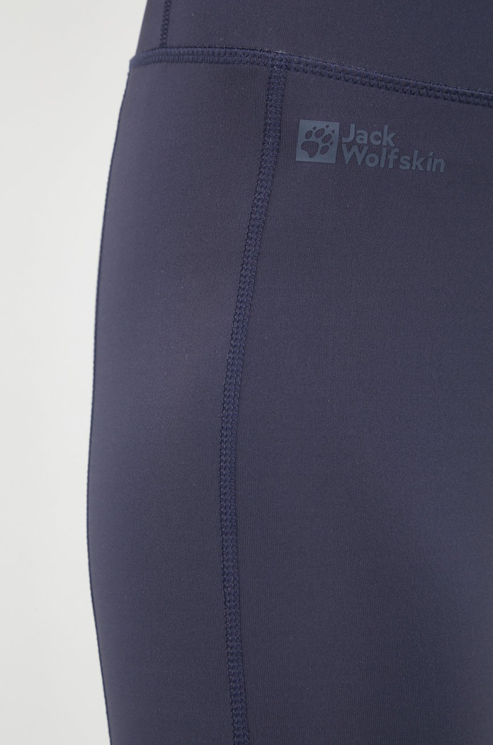 Jack Wolfskin legginsy sportowe Iseler granatowy 1507791