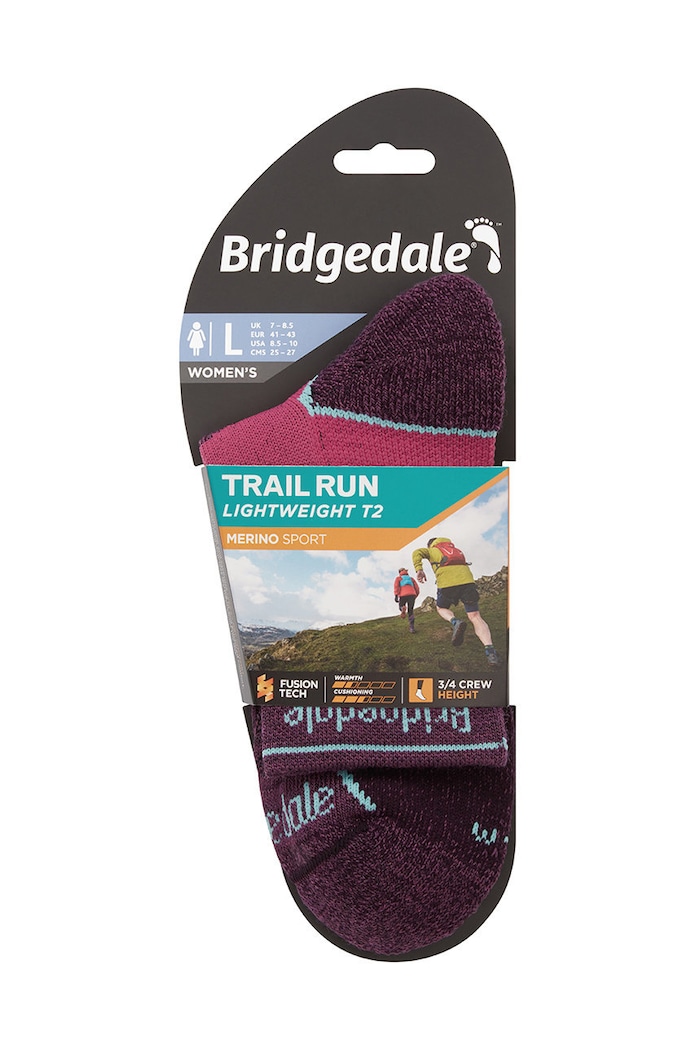 Oblečení Ponožky Bridgedale Lightweight T2 Merino Sport 710200 růžová