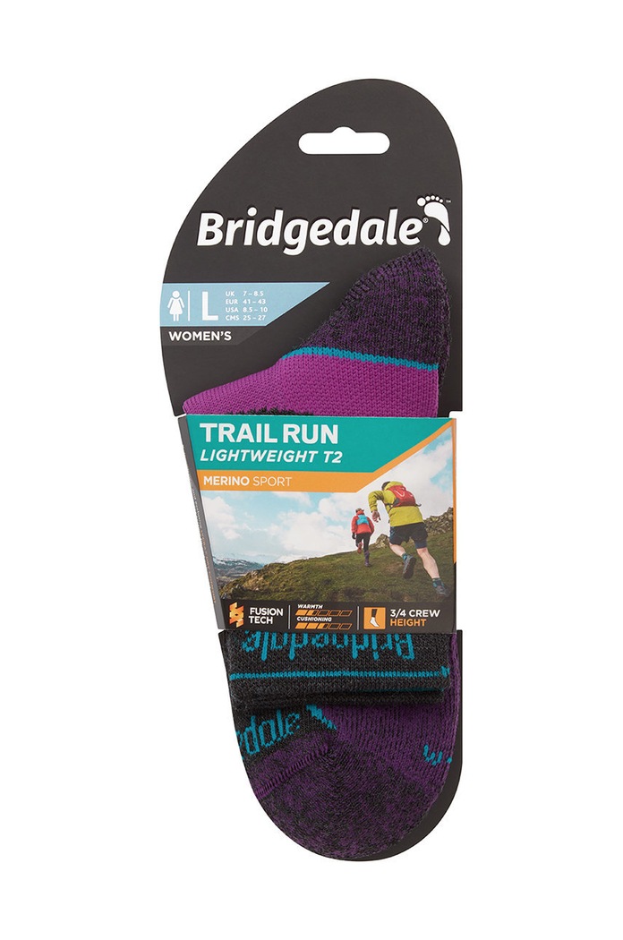 Oblečení Ponožky Bridgedale Lightweight T2 Merino Sport 710200 fialová