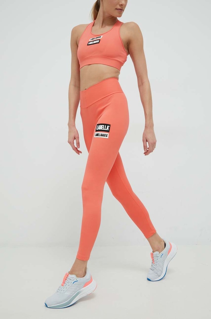 LaBellaMafia legginsy treningowe Go On LB.26360 pomarańczowy AW22