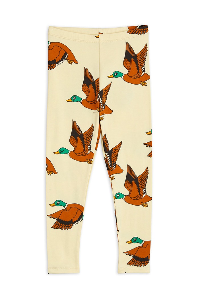Mini Rodini leggins copii bumbac galben 2273013923