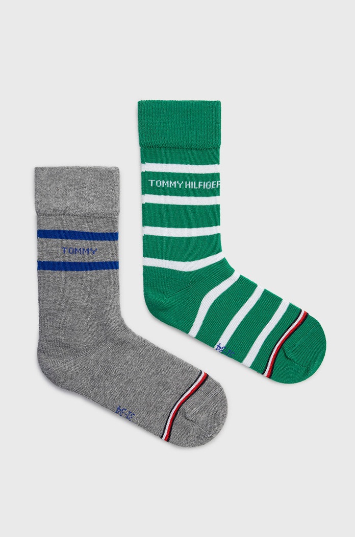Tommy Hilfiger skarpetki dziecięce (2-pack) skarpetki długie zielony 701220265