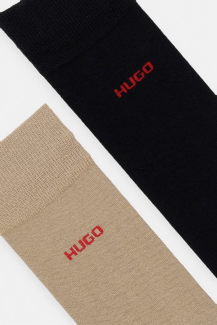 HUGO skarpety 2P RS UNI CC 2-pack 50468099 beżowy AA00