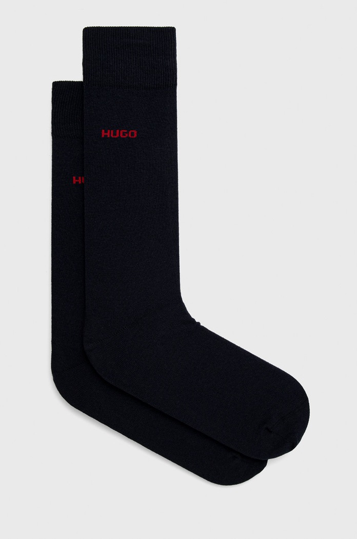 HUGO zokni (2-pack) hosszúszárú zokni sötétkék 50468099