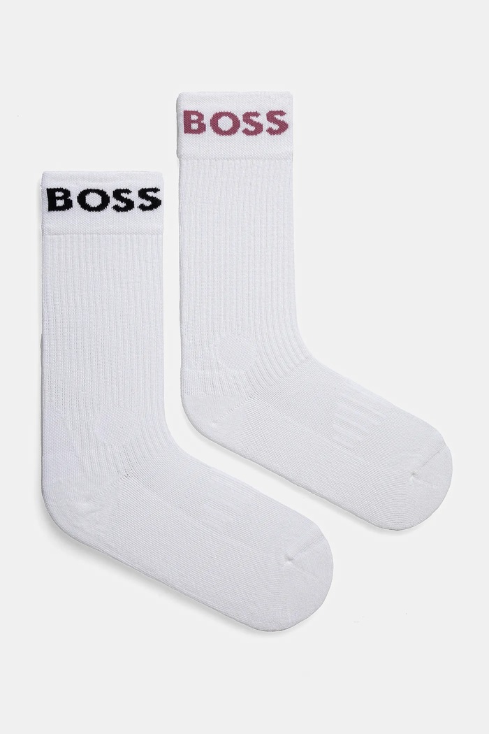 Ponožky BOSS 2-pak dlhé ponožky biela 50467707