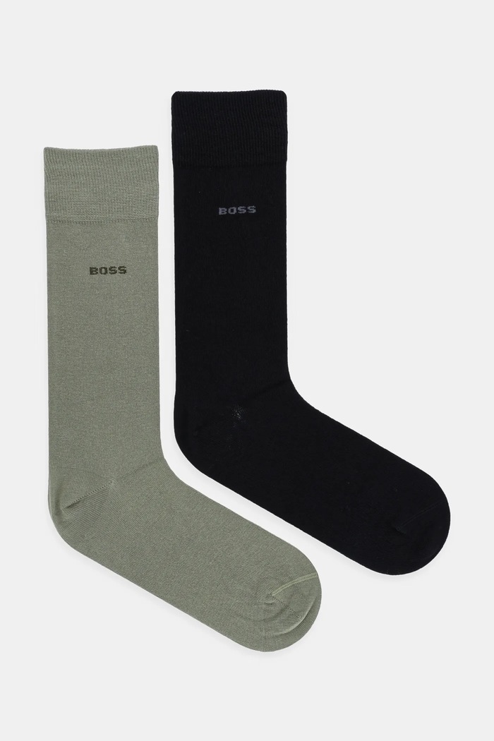 BOSS șosete 2-pack 2P RS Uni Colors CC sosete lungi verde 50467709