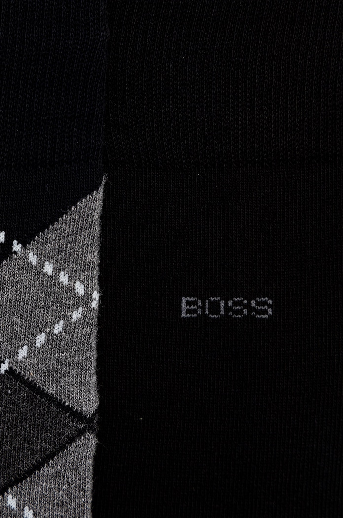 Ponožky BOSS 2P RS Argyle CC 50478352 černá AW24