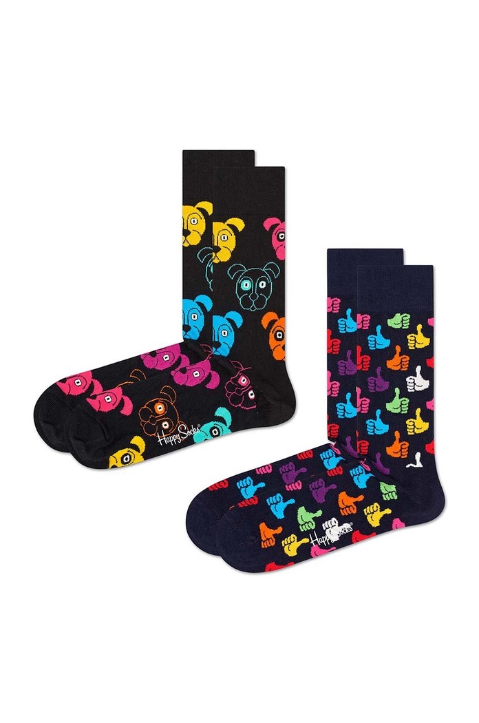 Happy Socks Skarpetki 2-Pack multicolor DOG02.9050.M