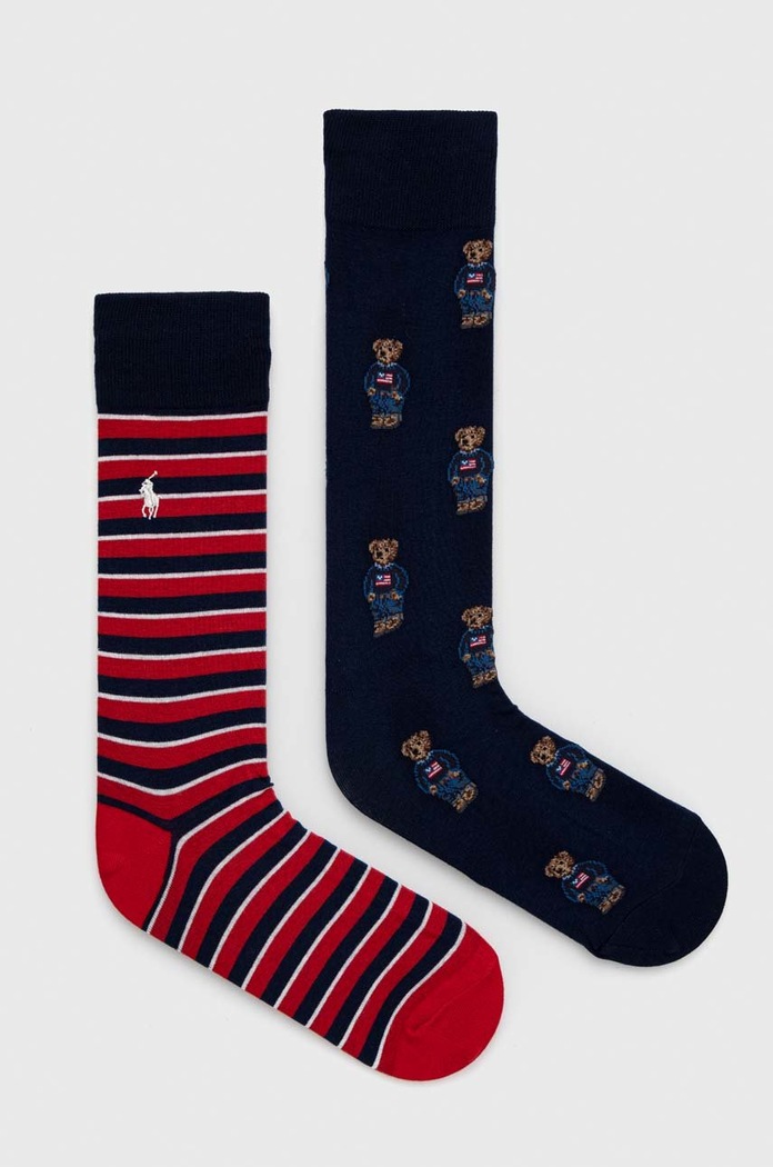 Κάλτσες Polo Ralph Lauren 2-pack ψηλές κάλτσες πολύχρωμο 449892838001