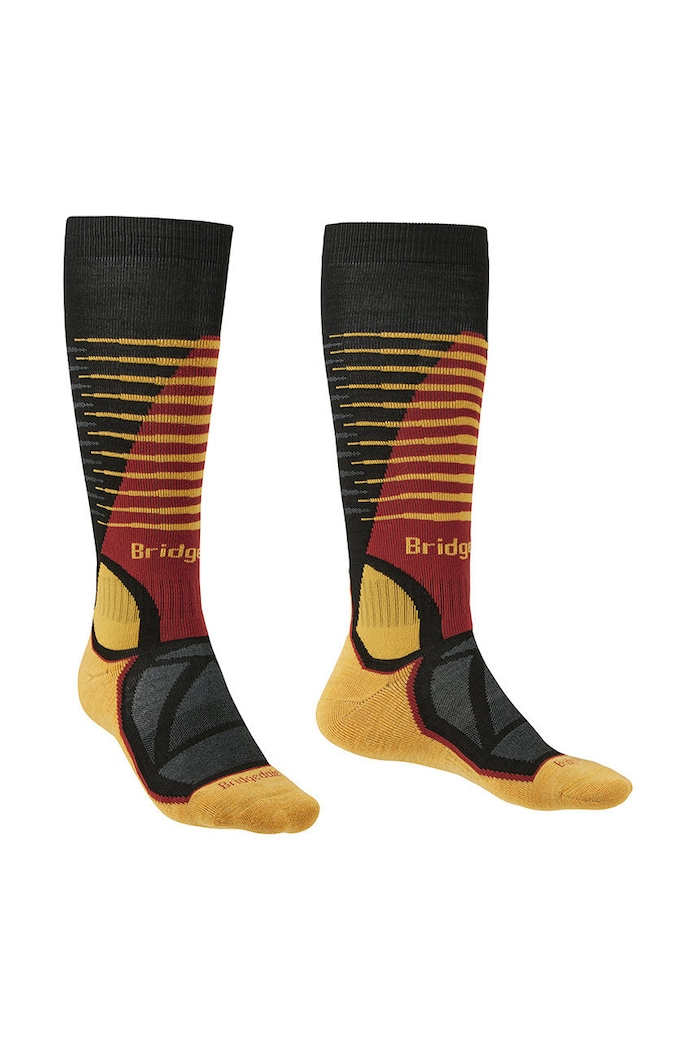 Bridgedale calzini da sci Midweight Merino Performance giallo 710214