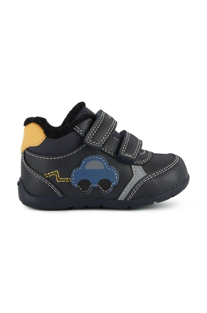 Geox sneakersy dziecięce imitacja skóry licowej czarny B261PA.000ME