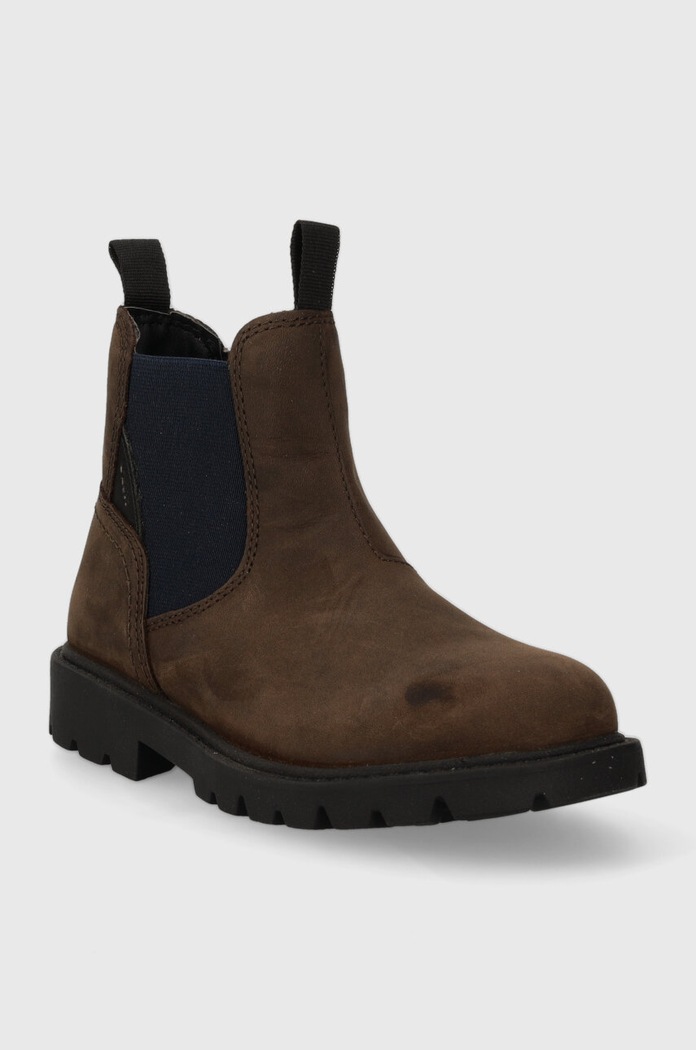 Geox sztyblety zamszowe dziecięce J16FAA.00045.28.35 brązowy AW25