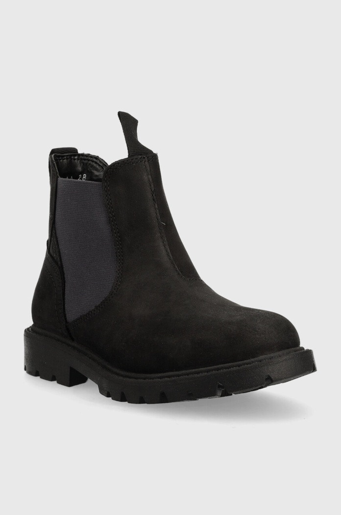 Dětské semišové kotníkové boty Geox J16FAA.00045.28.35 černá AW25