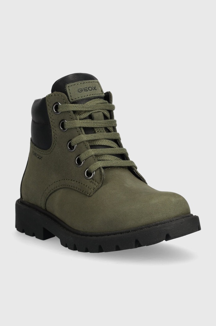 Παιδικά παπούτσια σουέτ Geox J16FAB.032BC.26.27 πράσινο AW25