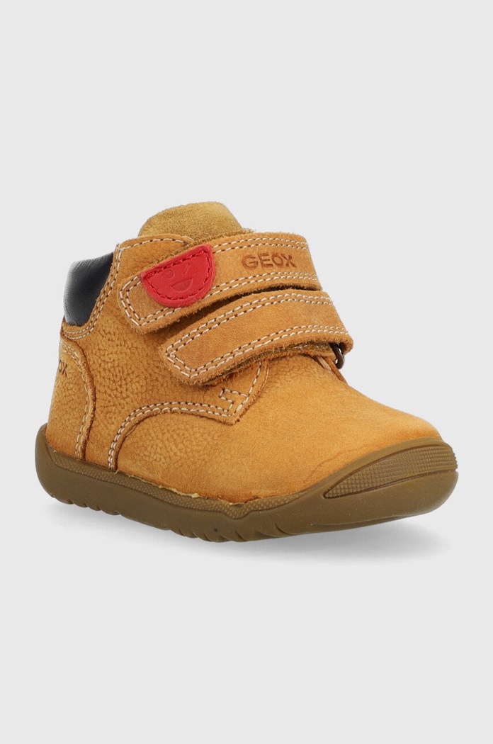 Detské kožené poltopánky Geox B164NC.03285 béžová AW24